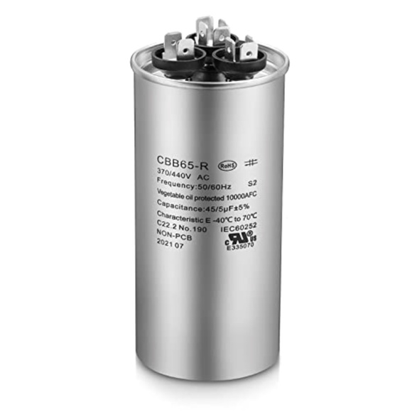 Boffdock | Other | New Round Dual Run Capacitor For Air Conditioner Heat  Pump Condenser | Poshmark